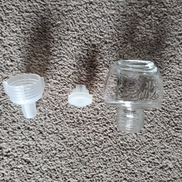 100 Piece Arts & Crafts Heavy Glass Bottle Containers Complete W/Caps - Air Wick - Picture 3 of 6